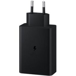 Samsung Cargador de red 65W Power Adapter Trio, carga hasta 3 dispositivos. Negro