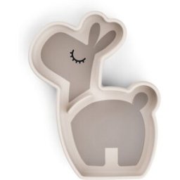 Done by Deer Plato de silicona stick&stay Lalee con ventosa. Beige niño