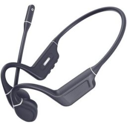 Vieta Auriculares de conducción osea Bone Dual Mic, Bluetooth 5.4, hasta 10 horas de batería, dual pairing, negro. Negro