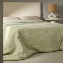 El Corte Inglés Edredón algodón Soma . (Cama 150 cm) Verde