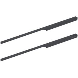 Cosmic Set de 2 tiradores con forma para mueble de baño Wish . (60 cm) Negro mate