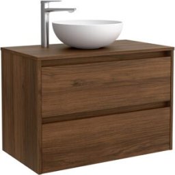 Salgar Mueble de baño con 2 cajones para lavabo de sobre encimera Noja . (100 cm) Nogal Maya