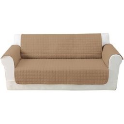 Basics El Corte Inglés Cubre sofá Microfibra. (Sofá de 3 plazas) Tostado