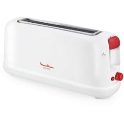 Moulinex Tostador Principio: ranura extra larga de 25cm y descongela. Blanco