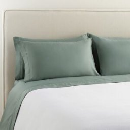 El Corte Inglés Sábana encimera Algodón Saten 300 hilos . (Cama 90 cm) Verde