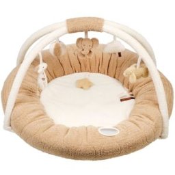 Nattou Manta actividades con arco acolchado plus colección Teddy. Caramelo