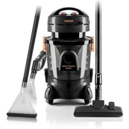 Haeger Aspirador con filtro de agua Aquaclean Pro para alfombras y tapicerías. Negro