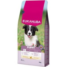 Eukanuba Pienso para perros cachorros medianos pollo fresco 15 kg. (15 Kg)