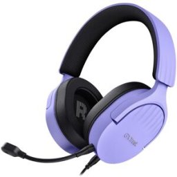 Trust Auriculares Gaming con micrófono GXT 489 Fayzo morado. Púrpura / Negro