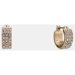 DKNY Set de pendientes de aro dorados. Blanco