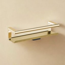Cosmic Jabonera de ducha con limpiacristales Architect S+ . Oro brillo
