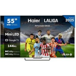 HAIER TV MiniLED 139 cm (55') H55M90EUX 4K UHD, Smart Google TV, Dolby Vision.