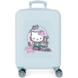 Personajes Maleta de cabina Hello Kitty Mermaid kitty rígida con capacidad de 35L. Azul claro