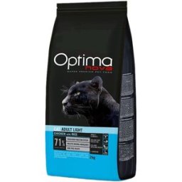 Optima Nova Pienso para gatos adultos Light pollo y arroz. (6 Kg)