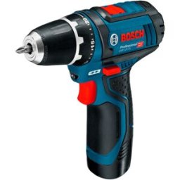 Bosch Taladro Atornillador Percutor a Batería 12 V GSR 12V-15 06019B690H. Azul / Negro