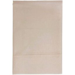 El Corte Inglés Sábana encimera Polialgodón Percal 180 hilos . (Cama 90 cm) Tostado