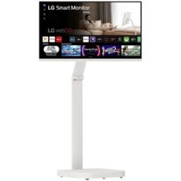 LG Smart Monitor Swing, 32', serie Cine & Streaming, 4K UHD, webOS 24, peana Swing portátil y flexible, Mando Magic Pointer Remote.. Blanco