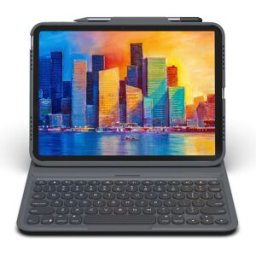 Zagg Funda con teclado Pro Keys para iPad 10,9 (10ª Gen.). Gris oscuro