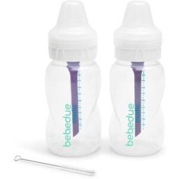 Bebé Due Pack biberones anticólicos Bebedue Medic 330 ml, 2 unidades. (19.8 X 14 X 7 Cm) Blanco niño
