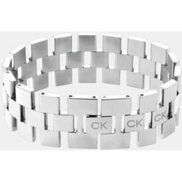 Calvin Pulsera eslabones de acero. Plata