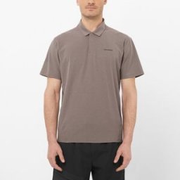 Salomon Polo de manga corta para hombre TRACKLINE POLO M . (XL) Rojo