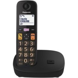 Panasonic Teléfono DECT inalámbrico KX-TGU110EXB, Single. Negro