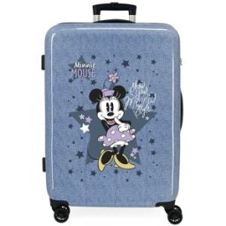 Disney Maleta mediana Style rígida con capacidad de 70L. Azul