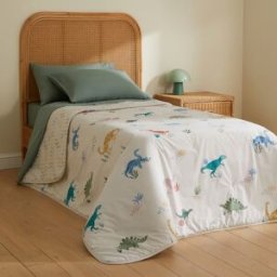 El Corte Inglés - Mini Home Edredón infantil algodón Saurio Mini Home - El Corte Inglés. (Cama 105 cm) Multicolor