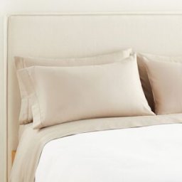 El Corte Inglés Sábana encimera Algodón Saten 300 hilos . (Cama 105 cm) Topo