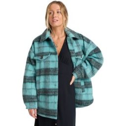 Billabong Chaqueta de mujer Lucky Star . (XS) Verde azulado