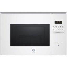 Balay Microondas integrable 25 litros y grill Serie Cristal- 3CG5175. Cristal blanco