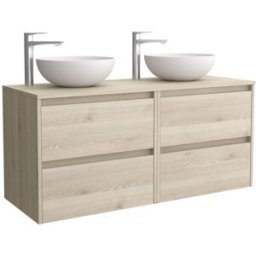 Salgar Mueble de baño con 4 cajones para lavabo de sobre encimera Noja . (120 cm) Natural