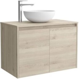 Salgar Mueble de baño con 2 puertas para lavabo de sobre encimera Noja . (60 cm) Natural