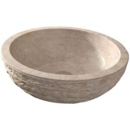 Bathco Lavabo sobre encimera de piedra Puket . Piedra