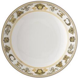 Versace Plato hondo Virtus Gala . Negro