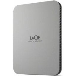 LaCie Disco duro externo portátil Mobile Drive (2022) 2TB, USB-C. Plata