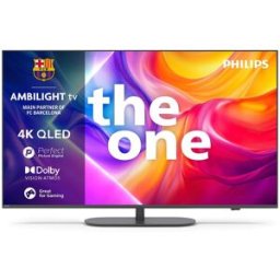 Philips TV QLED 139 cm (55') Ambilight 55PUS9010/12 UHD 4K, Dolby Vision y Dolby Atmos, Titan OS, Smart TV. Carbón