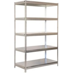 SIMONRACK Estantería metálica BRICOFORTE 5 Estantes. (200 x 100 x 60 cm) Galvanizado / Galvanizado