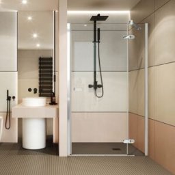 Profiltek Mampara de ducha frontal Galilea GA-206 . (De 151 a 180 cm) Cromo