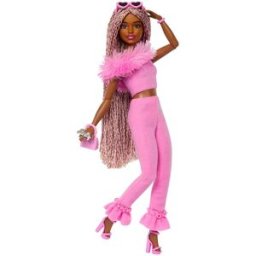 Barbie Muñeca Deluxe Style Muñeca n. 4 con conjunto de moda core.