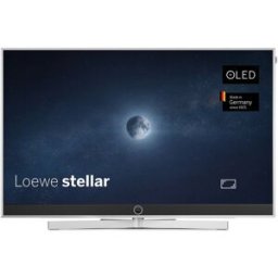 Loewe TV OLED 164 cm (65'') stellar 65 dr+ UHD 4K, dr 500 GB, Wi-Fi y Smart TV con barra sonido 80W. Aluminio-Hormigón