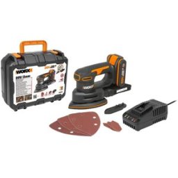Worx Lijadora Eléctrica a Batería 20 V WX822 PowerShare. Naranja / Negro