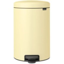Brabantia Cubo de basura con pedal Newlcon 20L . (20 litros) Amarillo pálido