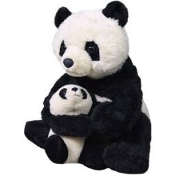 WILD REPUBLIC Peluche Mamá y Bebé Osos Panda .