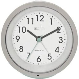 Acctim Reloj despertador UK . Plata