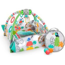Bright Starts Manta de Actividades 5 en 1 Your Way Ball Play Activity Gym & Ball Pit Totally Tropical multicolor. Multicolor