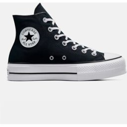 Converse Zapatillas casual de mujer Chuck Taylor All Star Platform Lift Alta Lona . (37,5) Negro