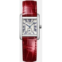 Longines Reloj de mujer Dolce Vita L52004715 de piel rojo. Plateado