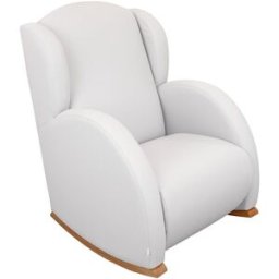 Micuna Butaca Mecedora de lactancia reclinable Flor Relax. Blanco Natural niño
