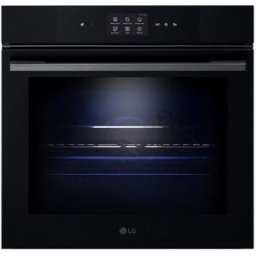 LG Horno multifunción 76l, display LCD, Instaview, funciones de cocina vapor y freidora de aire - WSED7667M. Negro mate